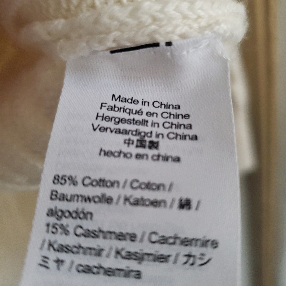 J Crew Cable Knit Womans Hooded Sweater, Size Large - Picture 6 of 6